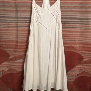 Lulus Easy Honey Ivory Slip Dress